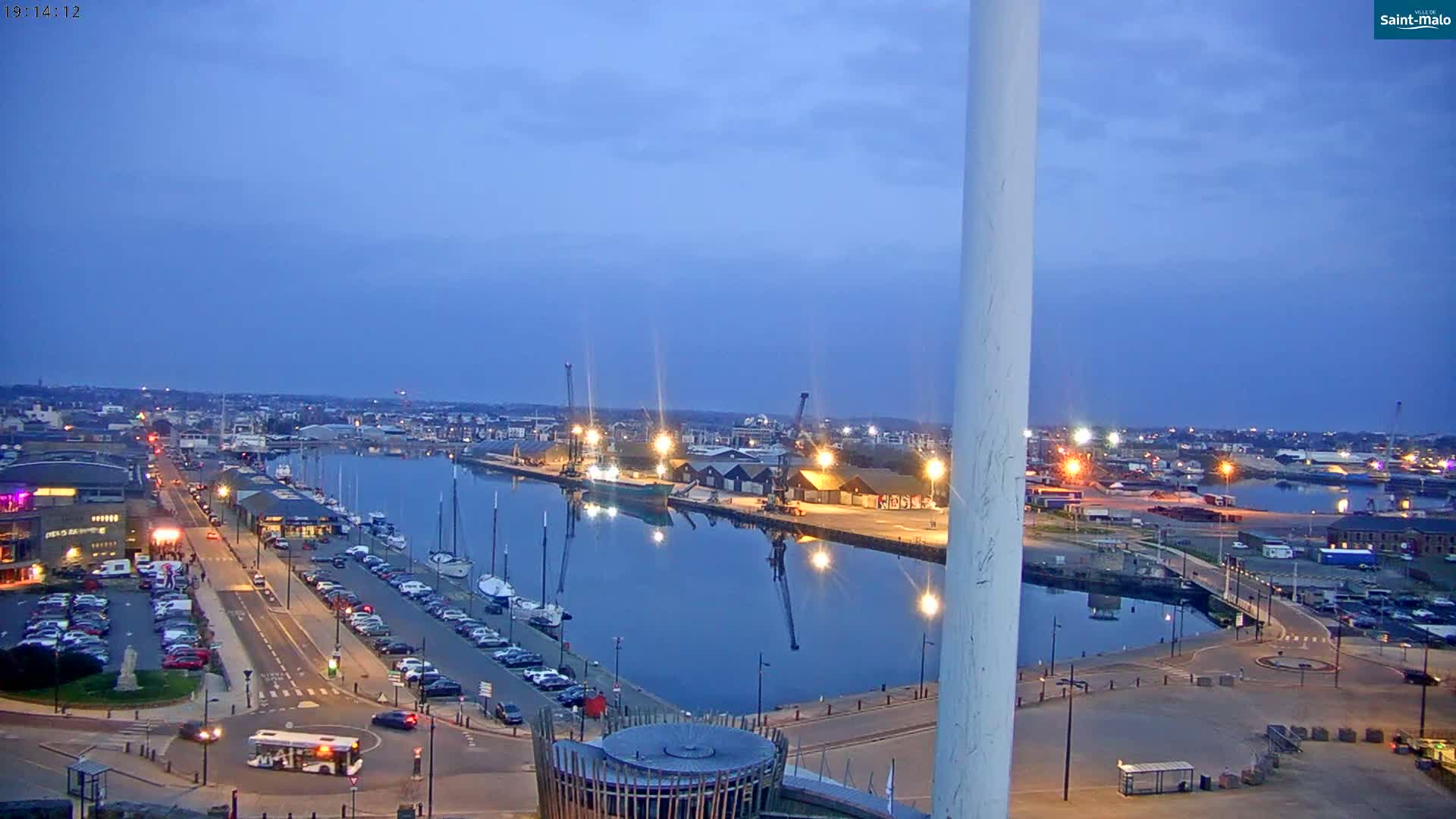 Saint-Malo City Skyline PTZ Live Cam - Saint-Malo, Ille-et-Vilaine, Bretagne, France