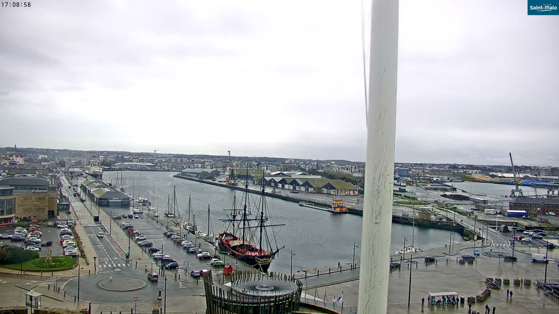 Saint-Malo City Skyline PTZ Live Cam - Saint-Malo, Ille-et-Vilaine, Bretagne, France
