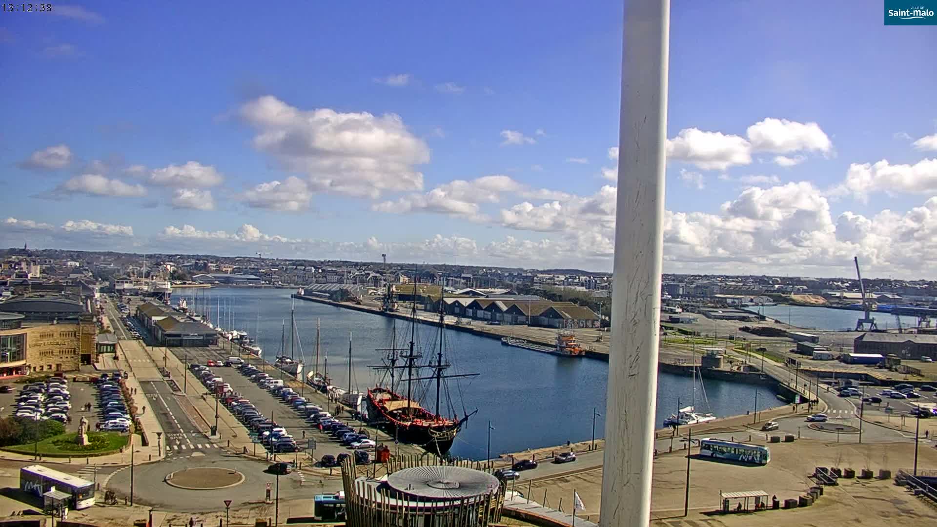 Saint-Malo City Skyline PTZ Live Cam - Saint-Malo, Ille-et-Vilaine, Bretagne, France