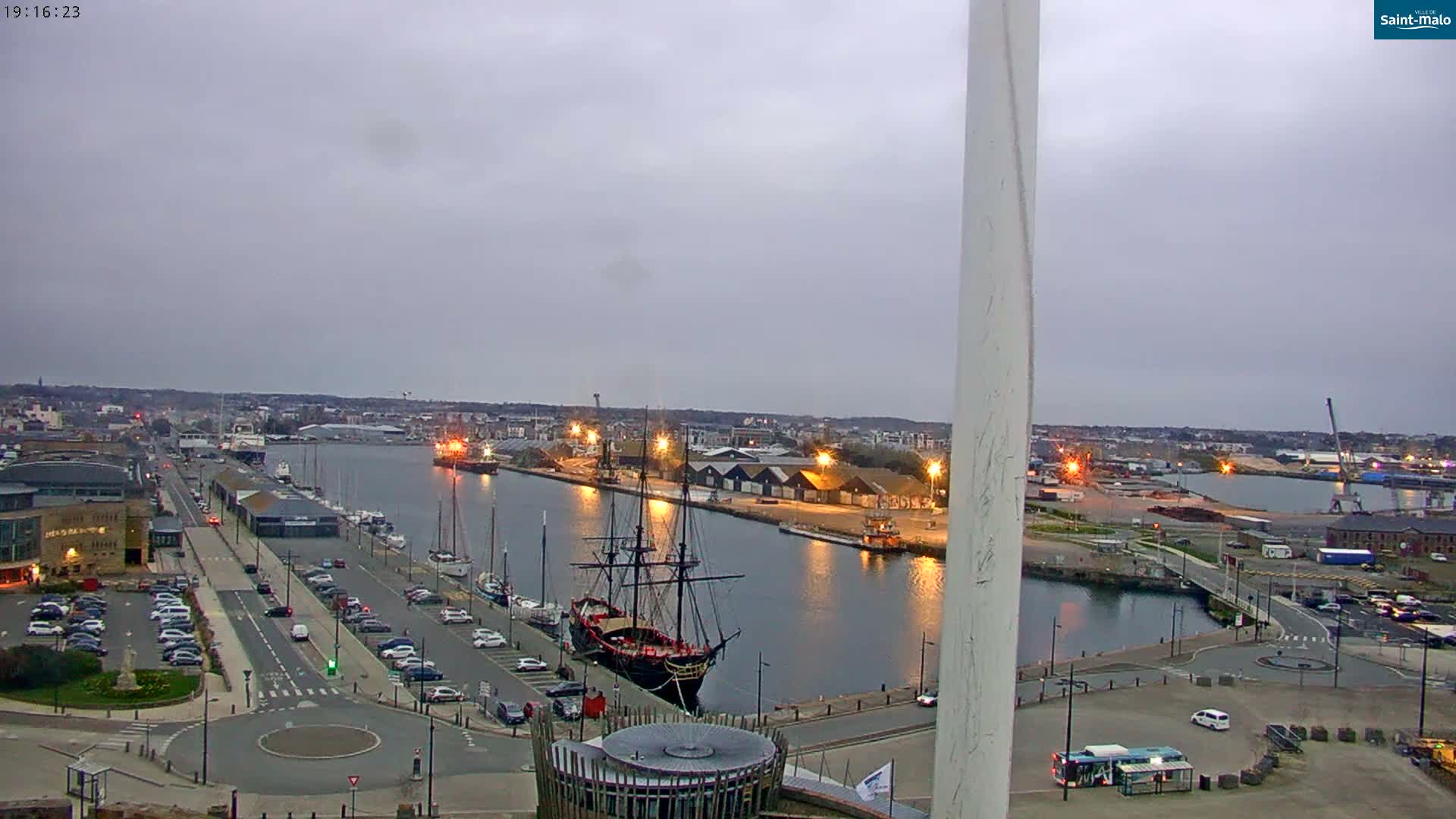 Saint-Malo City Skyline PTZ Live Cam - Saint-Malo, Ille-et-Vilaine, Bretagne, France