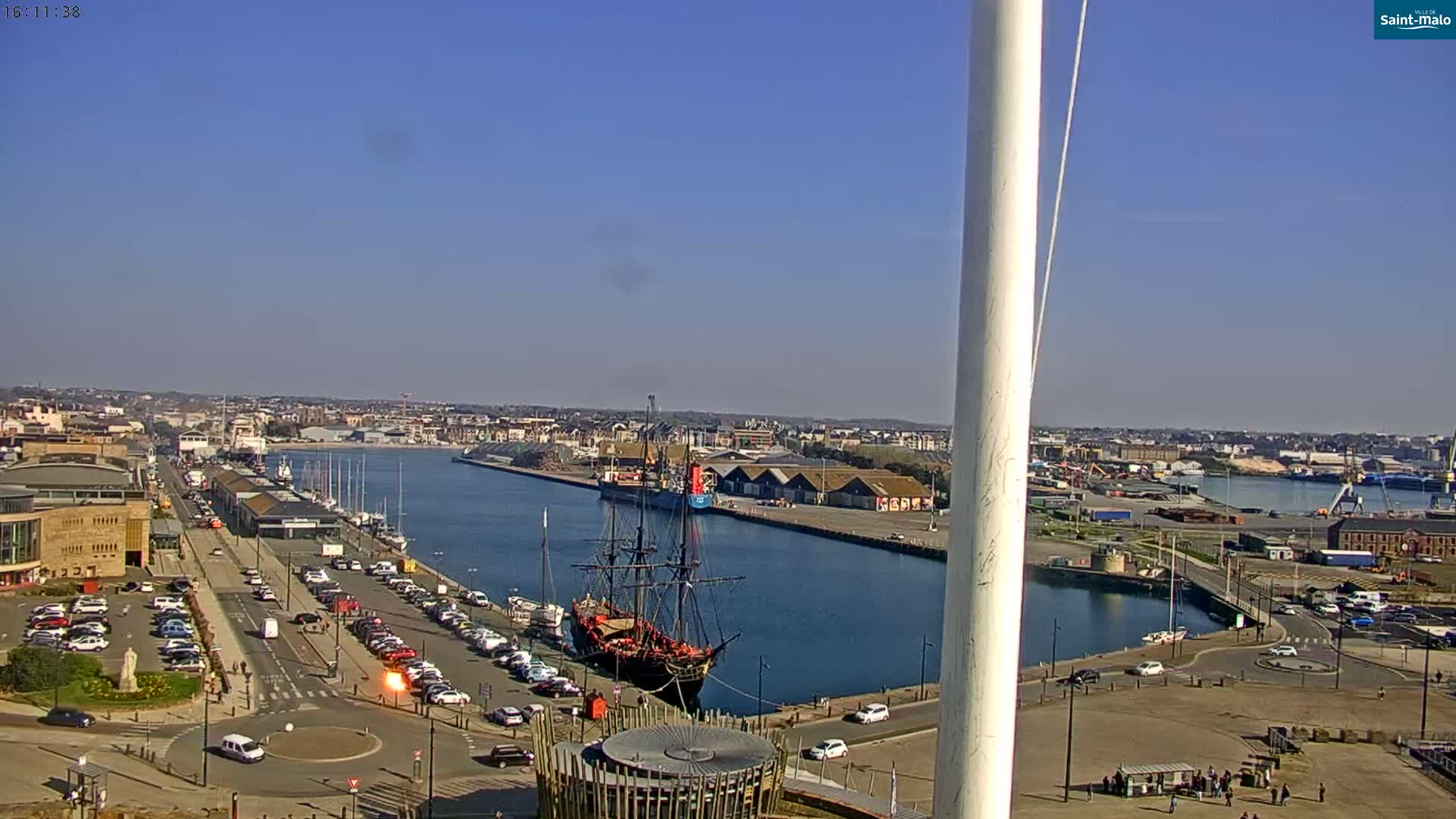 Saint-Malo City Skyline PTZ Live Cam - Saint-Malo, Ille-et-Vilaine, Bretagne, France