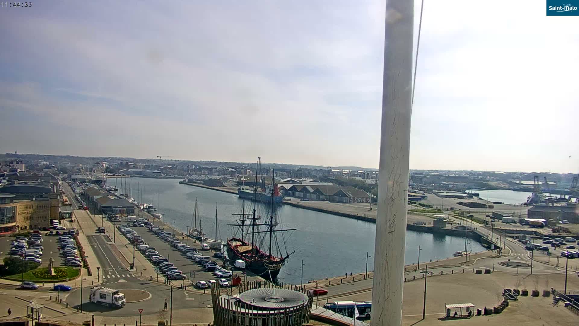 Saint-Malo City Skyline PTZ Live Cam - Saint-Malo, Ille-et-Vilaine, Bretagne, France