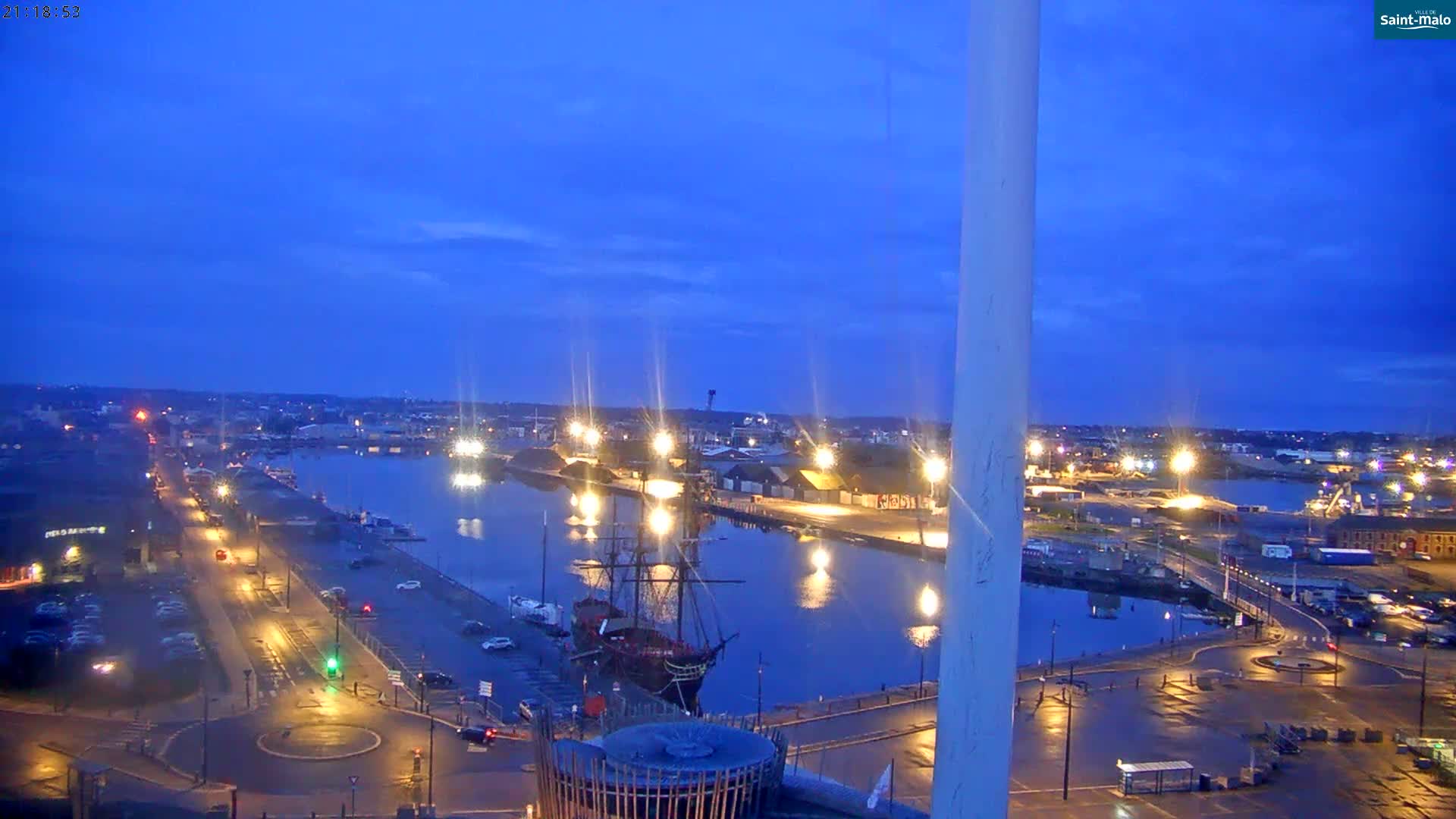 Saint-Malo City Skyline PTZ Live Cam - Saint-Malo, Ille-et-Vilaine, Bretagne, France
