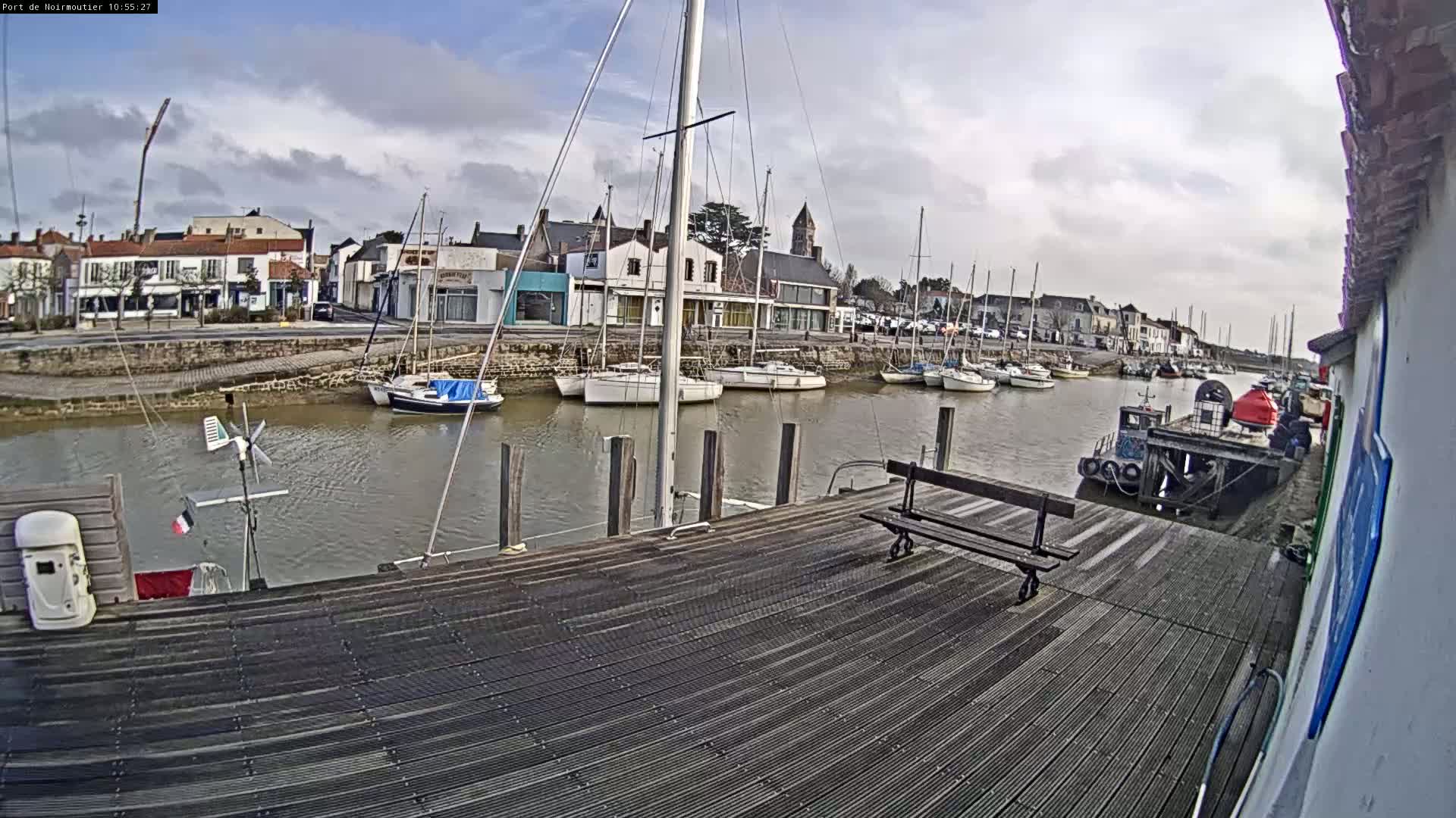 Noirmoutier-en-l'lle Village Live Cam - Les Sables-d'Olonne, Vendée, Pays de la Loire, France
