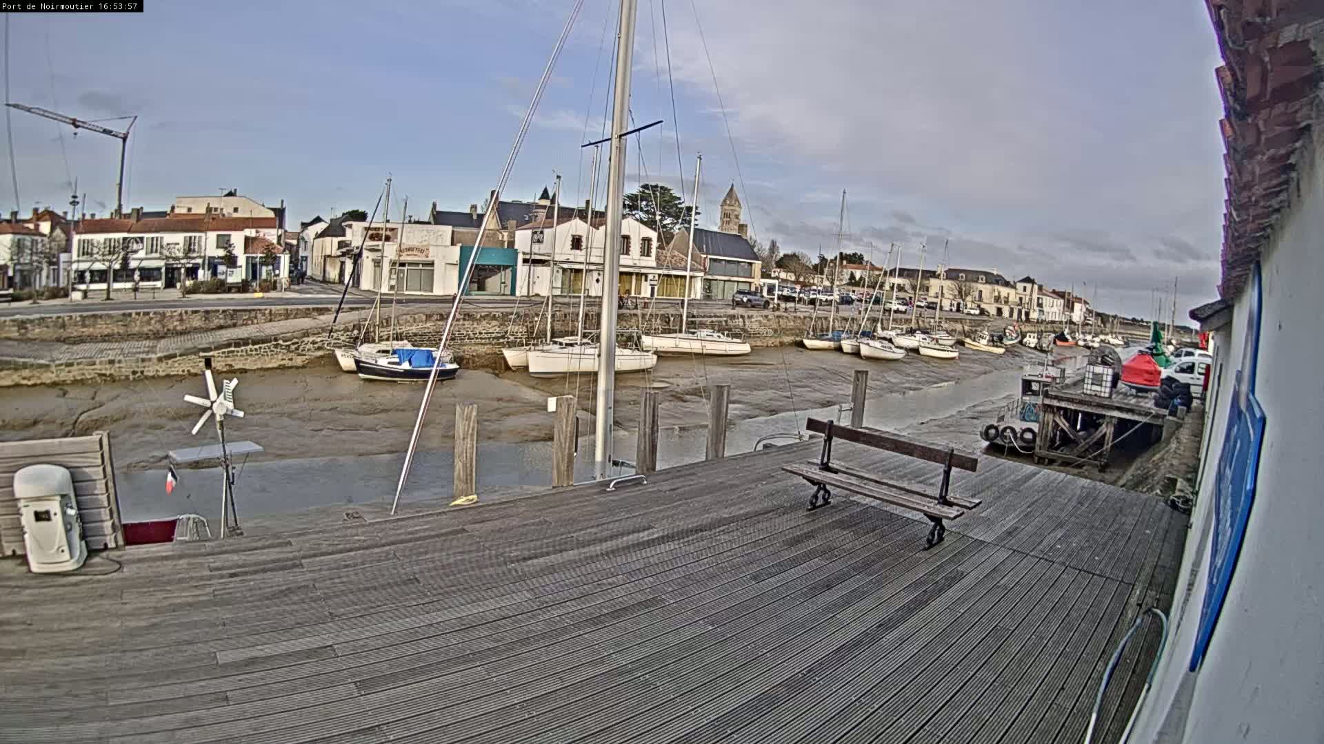 Noirmoutier-en-l'lle Village Live Cam - Les Sables-d'Olonne, Vendée, Pays de la Loire, France