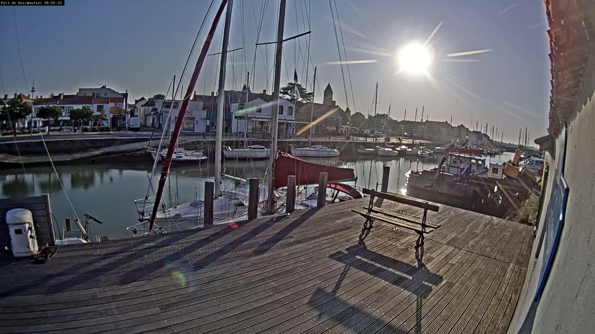 Noirmoutier-en-l'lle Village Live Cam - Les Sables-d'Olonne, Vendée, Pays de la Loire, France
