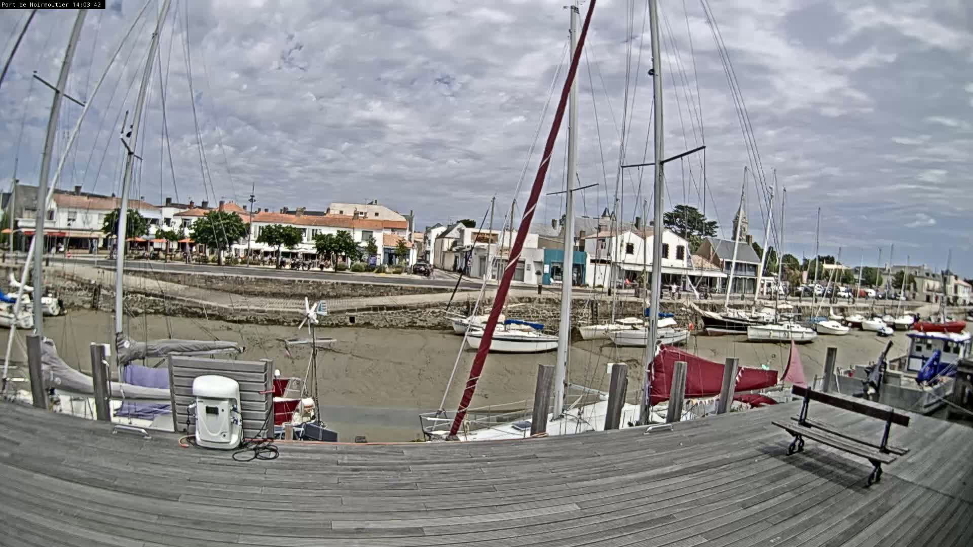 Noirmoutier-en-l'lle Village Live Cam - Les Sables-d'Olonne, Vendée, Pays de la Loire, France