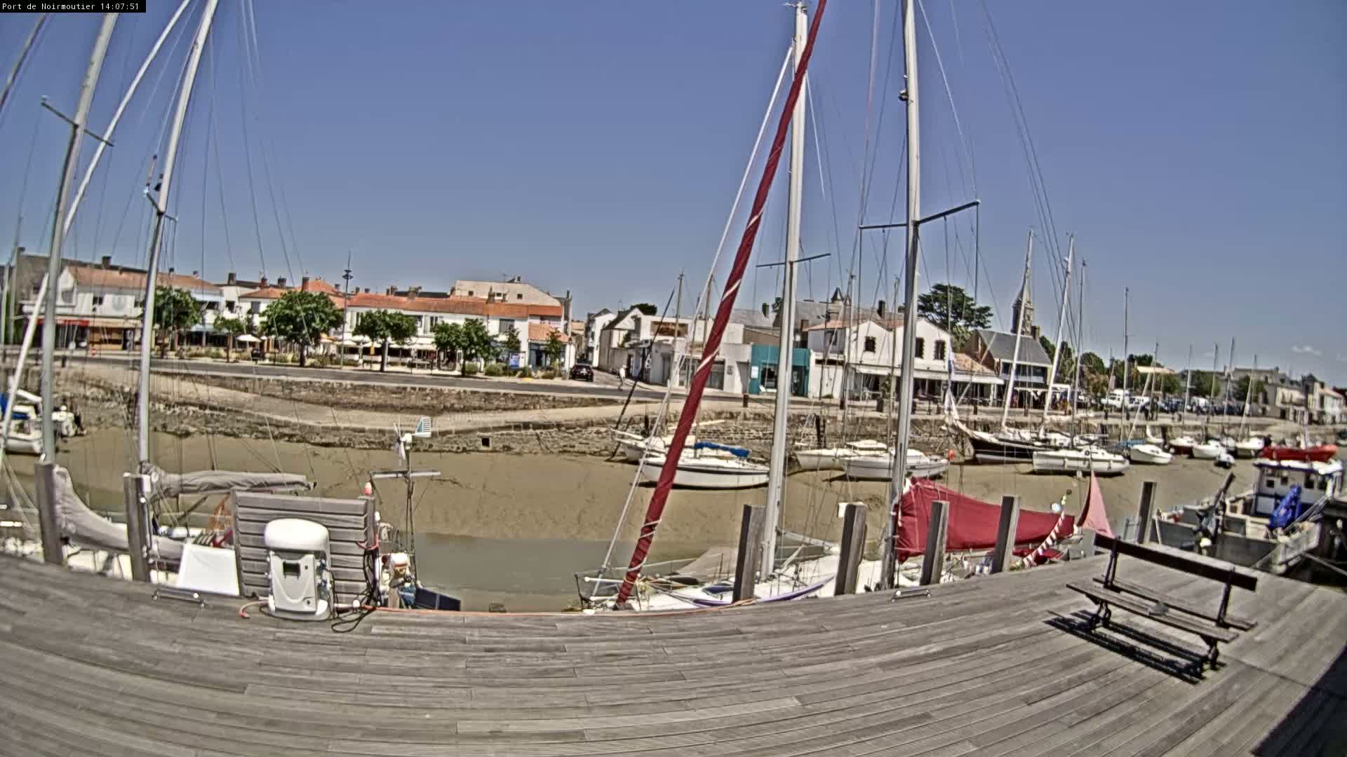 Noirmoutier-en-l'lle Village Live Cam - Les Sables-d'Olonne, Vendée, Pays de la Loire, France