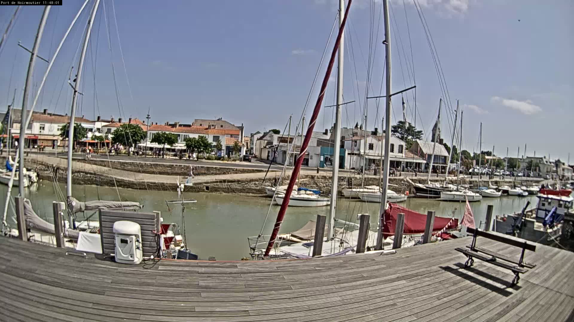 Noirmoutier-en-l'lle Village Live Cam - Les Sables-d'Olonne, Vendée, Pays de la Loire, France