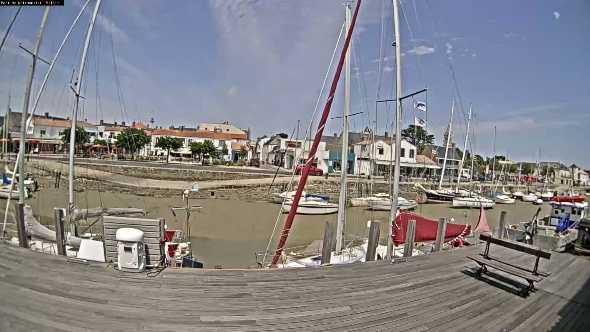 Noirmoutier-en-l'lle Village Live Cam - Les Sables-d'Olonne, Vendée, Pays de la Loire, France