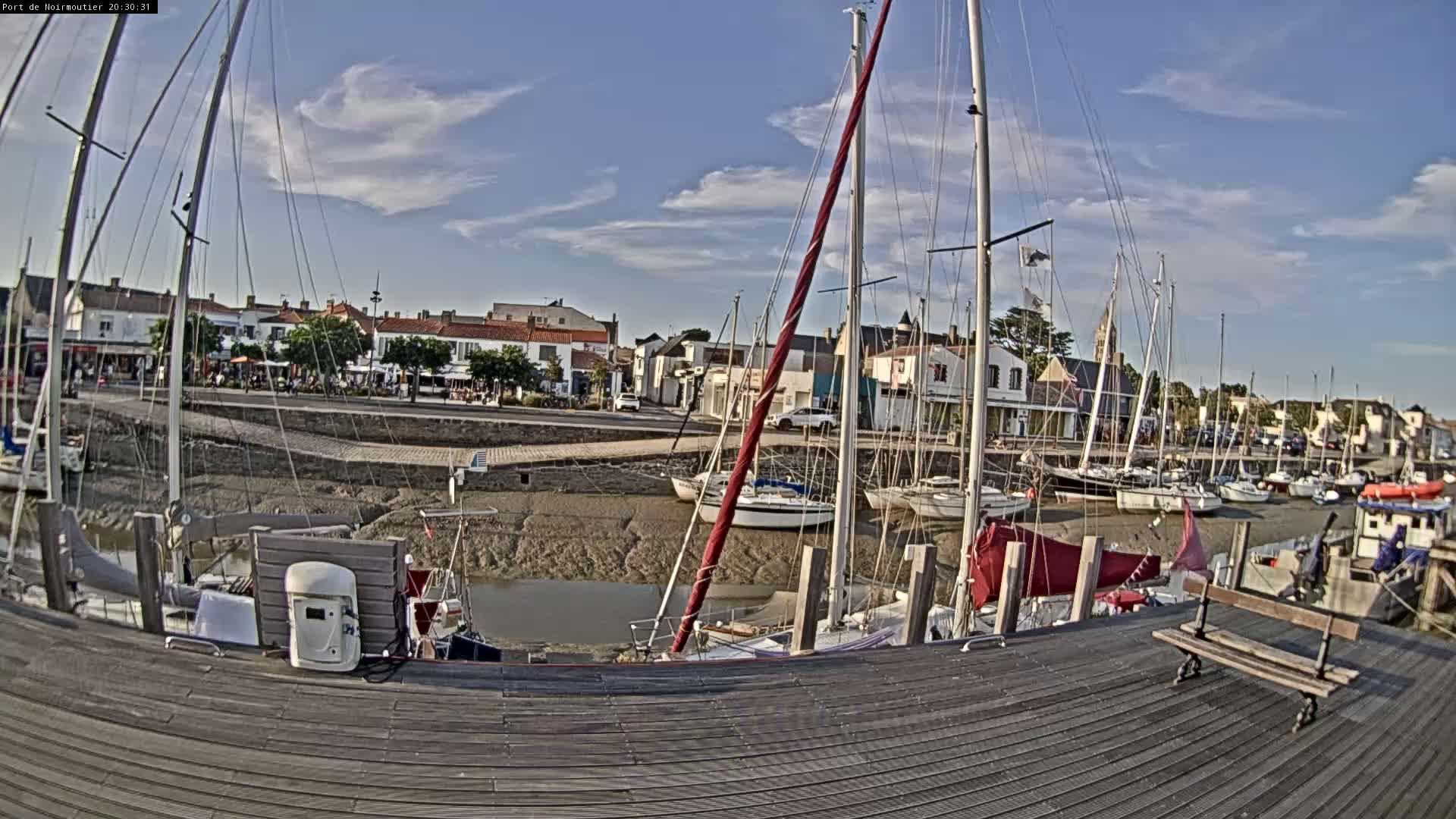 Noirmoutier-en-l'lle Village Live Cam - Les Sables-d'Olonne, Vendée, Pays de la Loire, France