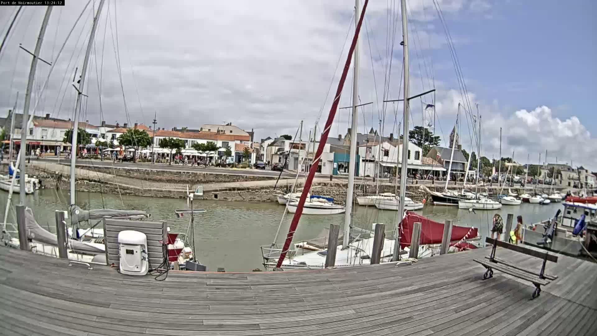 Noirmoutier-en-l'lle Village Live Cam - Les Sables-d'Olonne, Vendée, Pays de la Loire, France