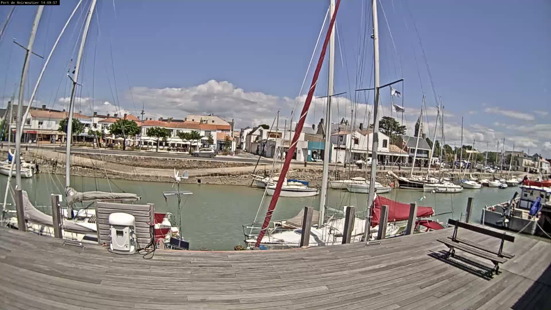Noirmoutier-en-l'lle Village Live Cam - Les Sables-d'Olonne, Vendée, Pays de la Loire, France