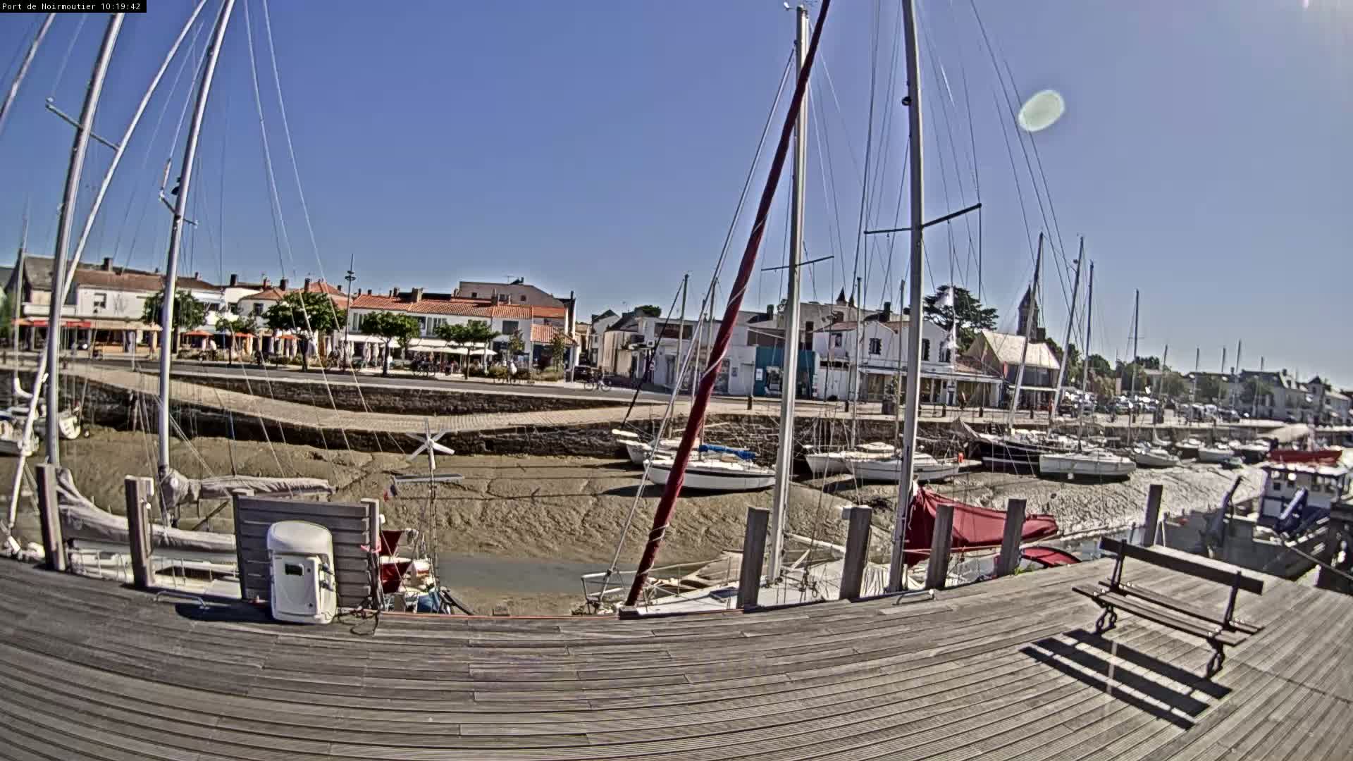 Noirmoutier-en-l'lle Village Live Cam - Les Sables-d'Olonne, Vendée, Pays de la Loire, France