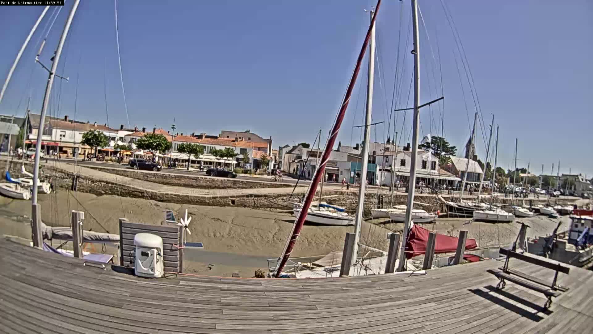 Noirmoutier-en-l'lle Village Live Cam - Les Sables-d'Olonne, Vendée, Pays de la Loire, France