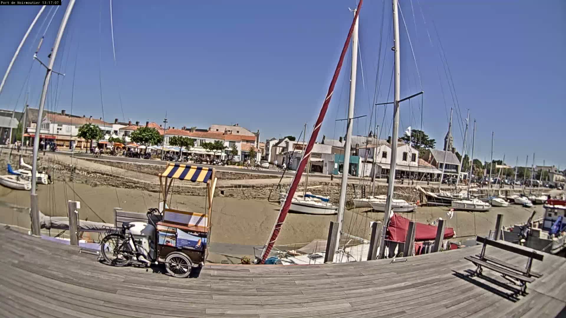 Noirmoutier-en-l'lle Village Live Cam - Les Sables-d'Olonne, Vendée, Pays de la Loire, France