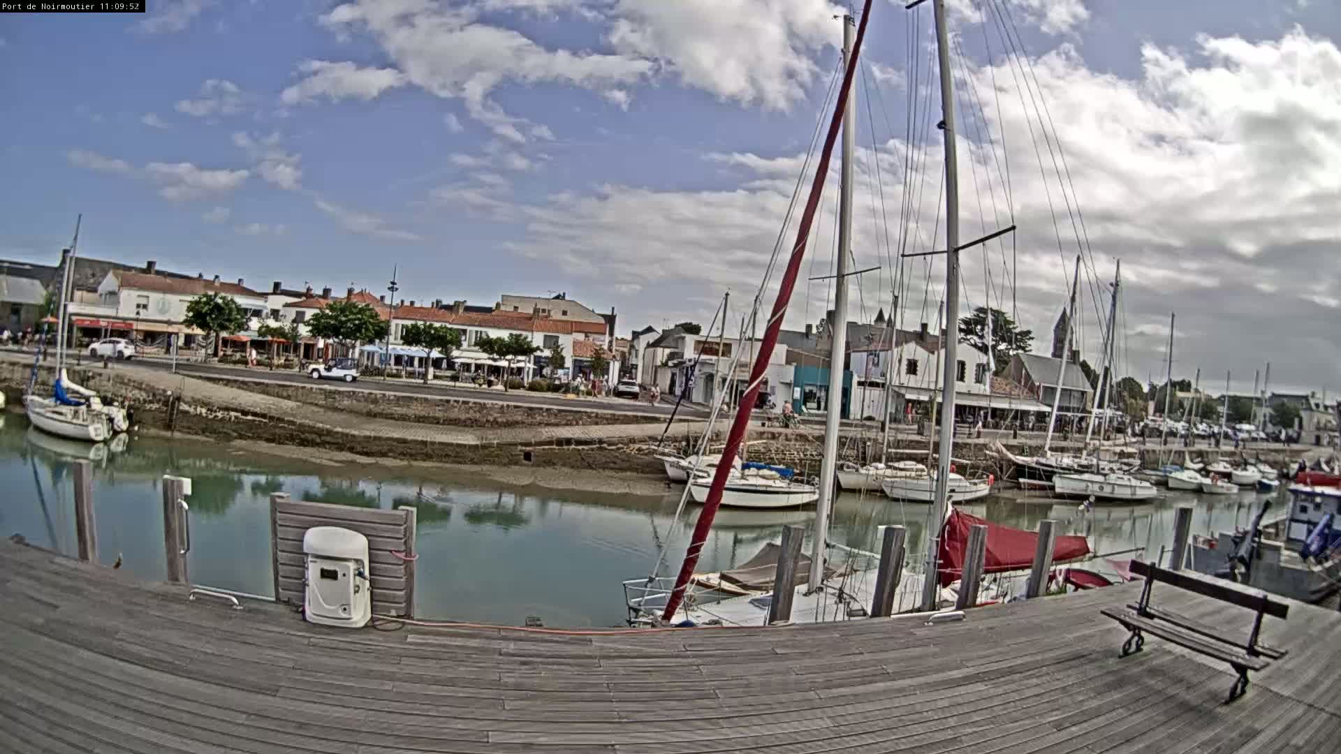 Noirmoutier-en-l'lle Village Live Cam - Les Sables-d'Olonne, Vendée, Pays de la Loire, France