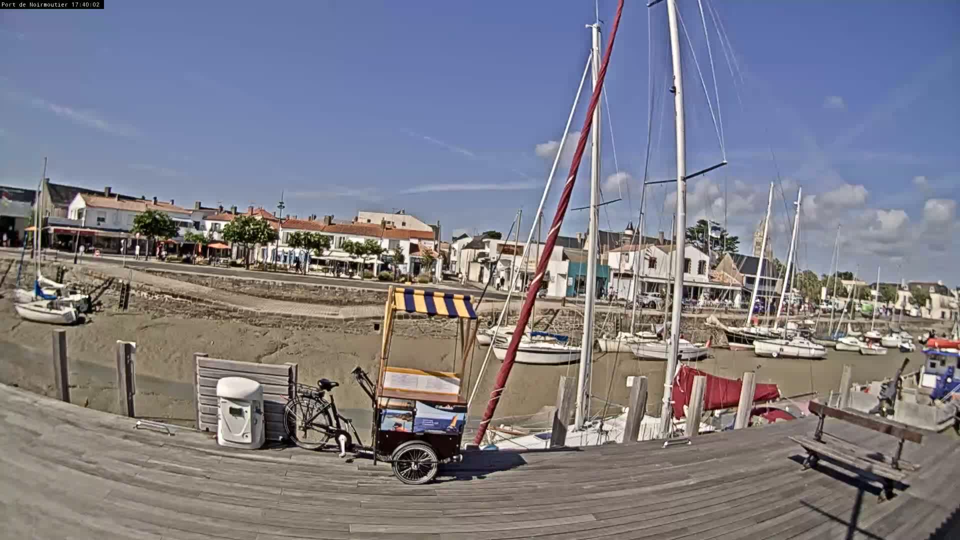 Noirmoutier-en-l'lle Village Live Cam - Les Sables-d'Olonne, Vendée, Pays de la Loire, France