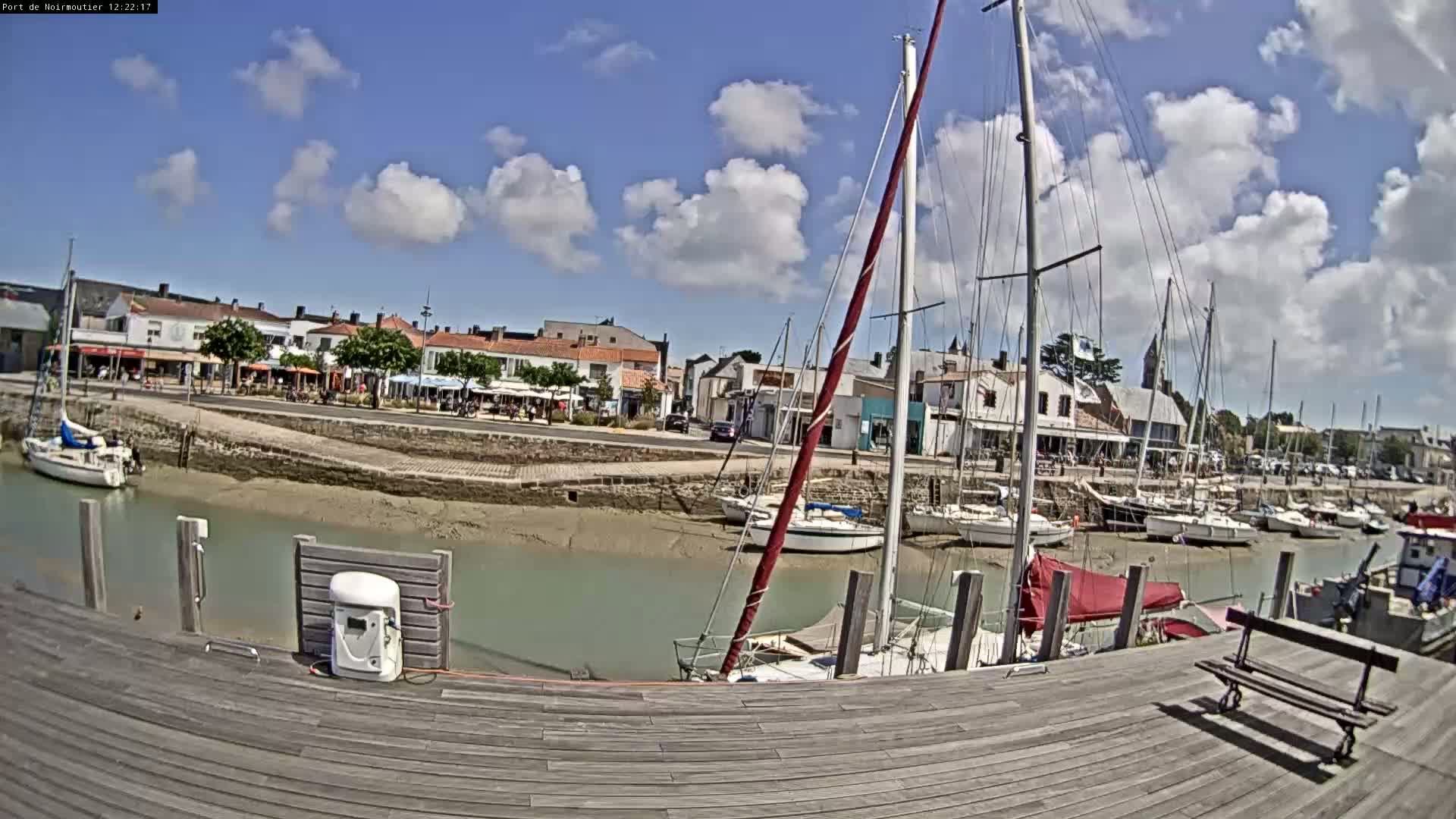 Noirmoutier-en-l'lle Village Live Cam - Les Sables-d'Olonne, Vendée, Pays de la Loire, France