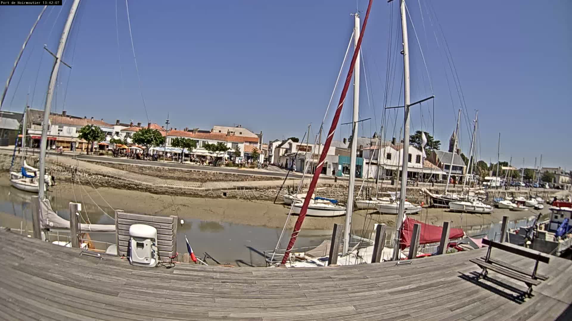 Noirmoutier-en-l'lle Village Live Cam - Les Sables-d'Olonne, Vendée, Pays de la Loire, France