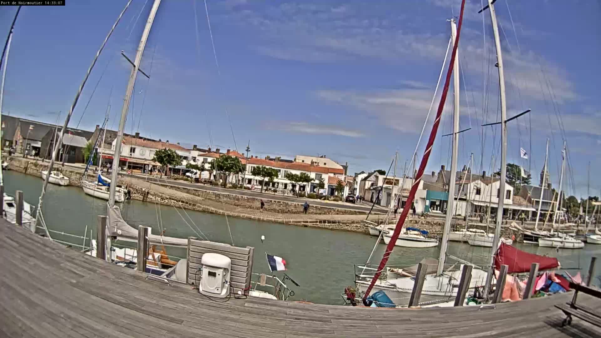 Noirmoutier-en-l'lle Village Live Cam - Les Sables-d'Olonne, Vendée, Pays de la Loire, France