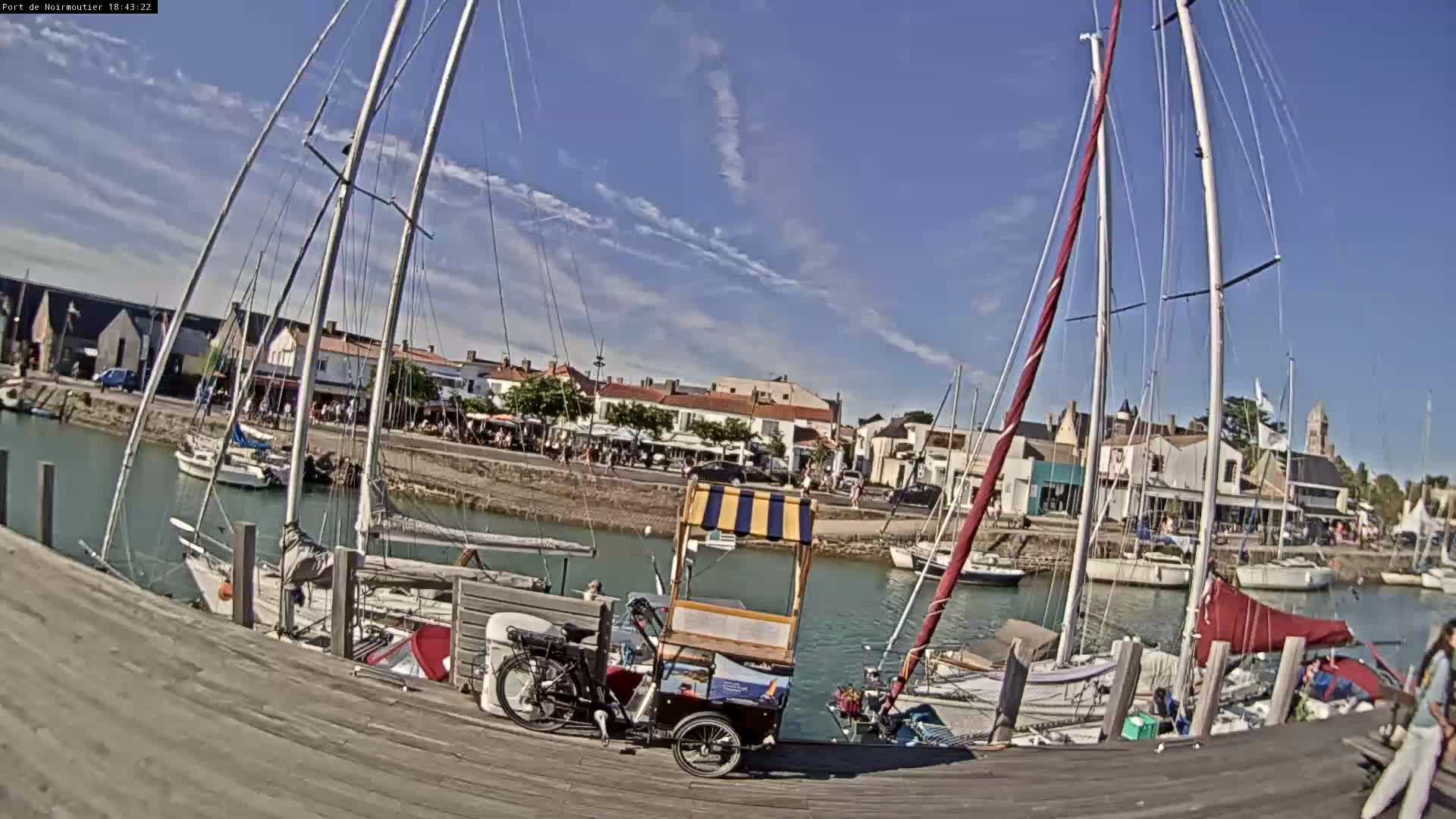 Noirmoutier-en-l'lle Village Live Cam - Les Sables-d'Olonne, Vendée, Pays de la Loire, France