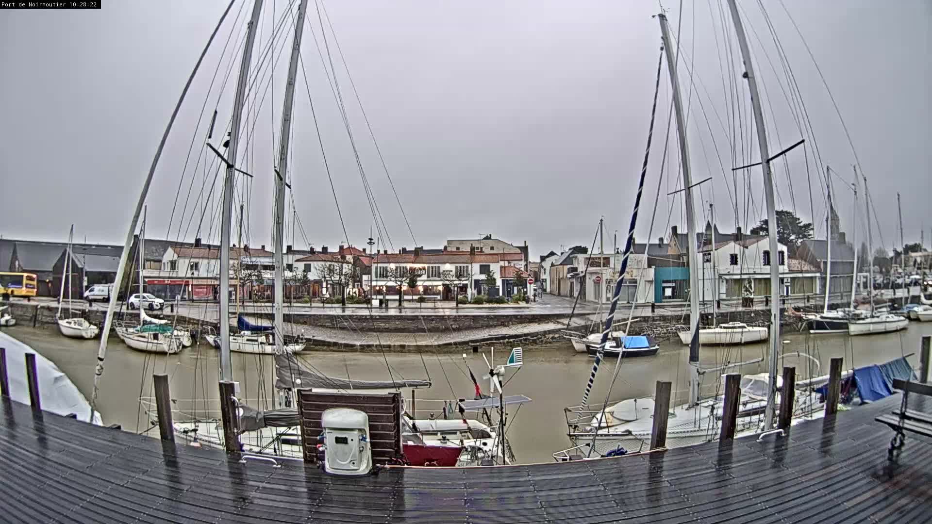 Noirmoutier-en-l'lle Village Live Cam - Les Sables-d'Olonne, Vendée, Pays de la Loire, France