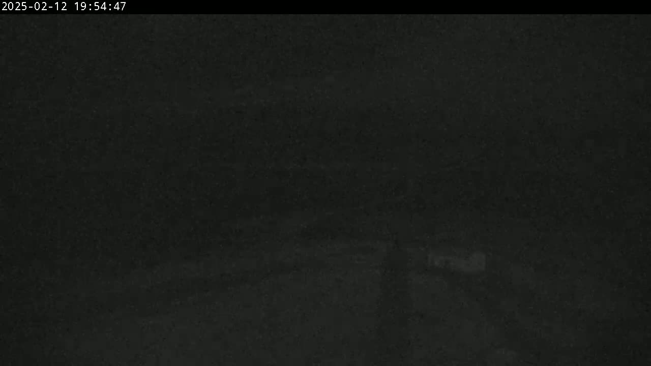 A dark, possibly nighttime, outdoor scene shows a mostly indistinct area with low visibility.