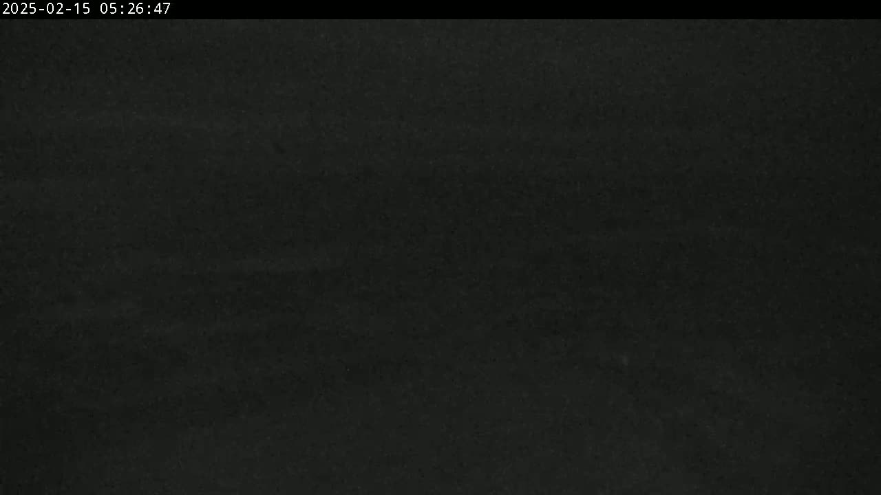 The image is a dark, grainy, and seemingly nighttime view of an indistinct outdoor scene.