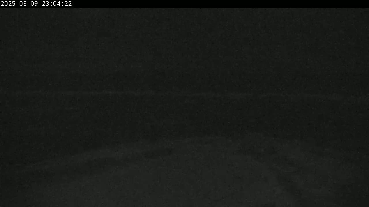 A dark, blurry image shows a mostly black scene at night.