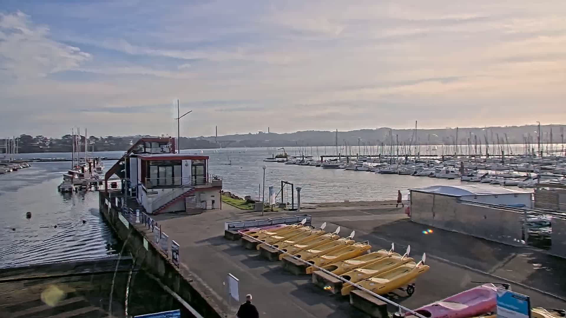 Guipavas, Marina du Moulin Blanc Marina Live Cam - Brest, Finistère, Bretagne, France