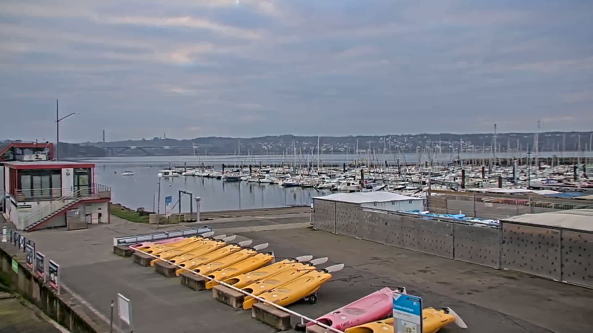 Guipavas, Marina du Moulin Blanc Marina Live Cam - Brest, Finistère, Bretagne, France