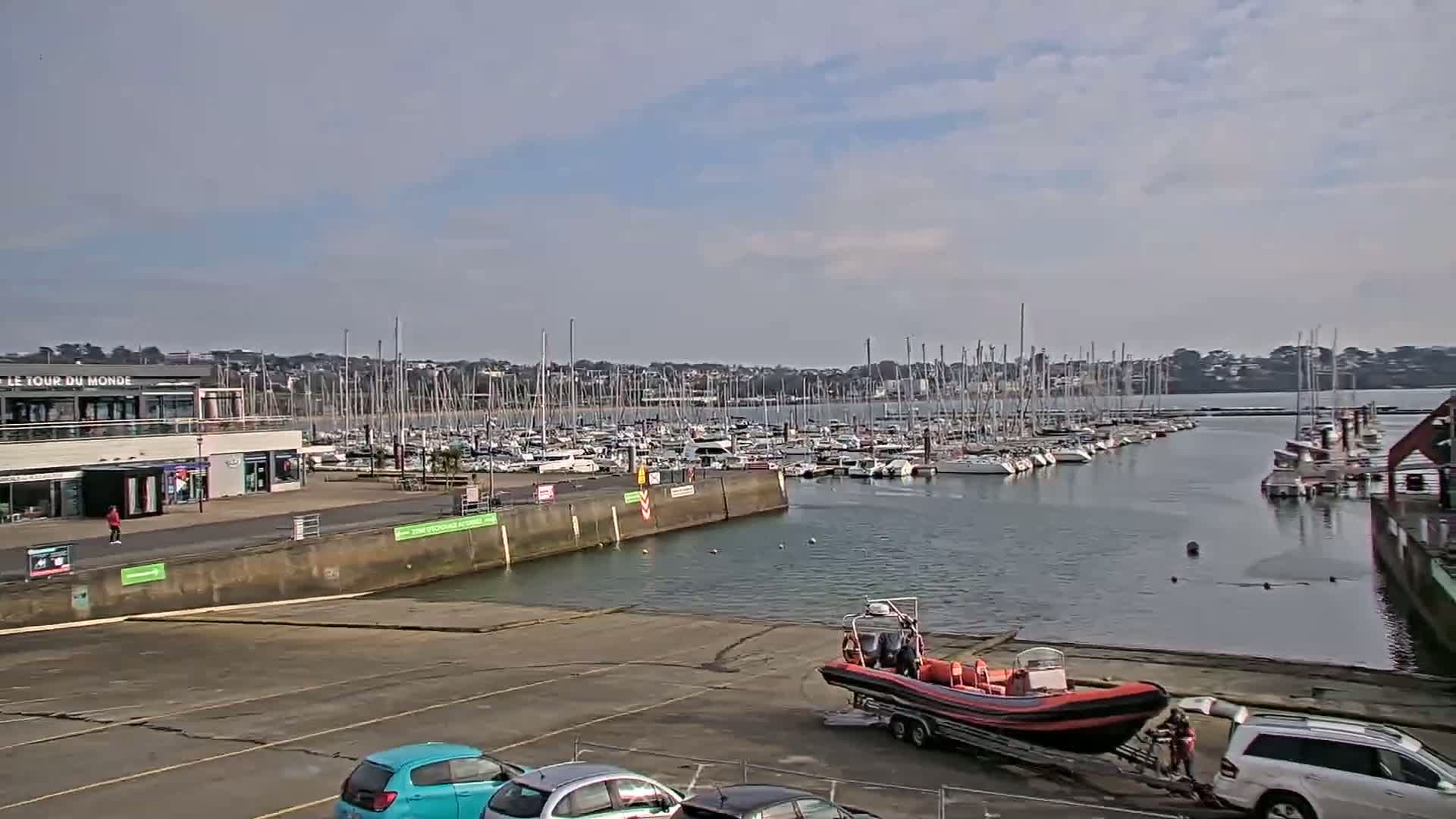 Guipavas, Marina du Moulin Blanc Marina Live Cam - Brest, Finistère, Bretagne, France