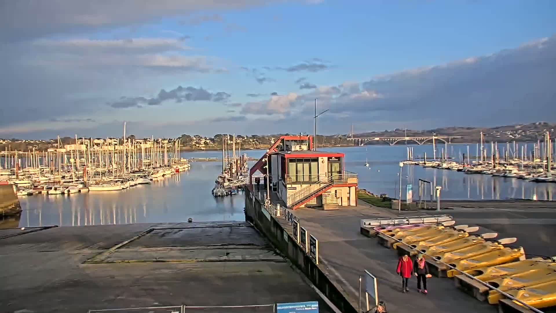 Guipavas, Marina du Moulin Blanc Marina Live Cam - Brest, Finistère, Bretagne, France