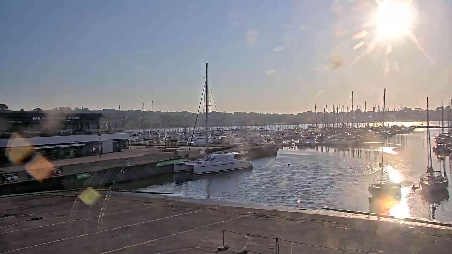 Guipavas, Marina du Moulin Blanc Marina Live Cam - Brest, Finistère, Bretagne, France