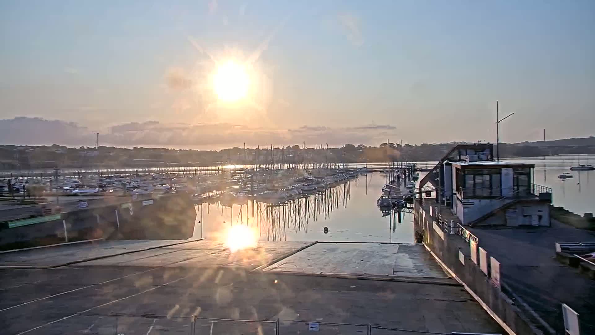 Guipavas, Marina du Moulin Blanc Marina Live Cam - Brest, Finistère, Bretagne, France