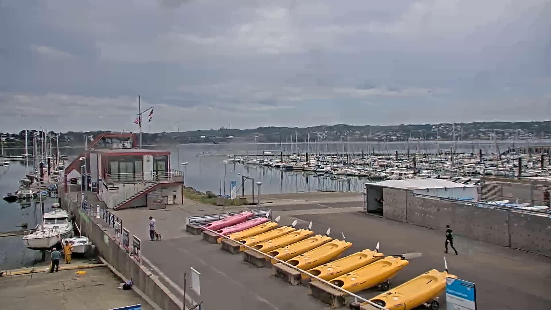 Guipavas, Marina du Moulin Blanc Marina Live Cam - Brest, Finistère, Bretagne, France
