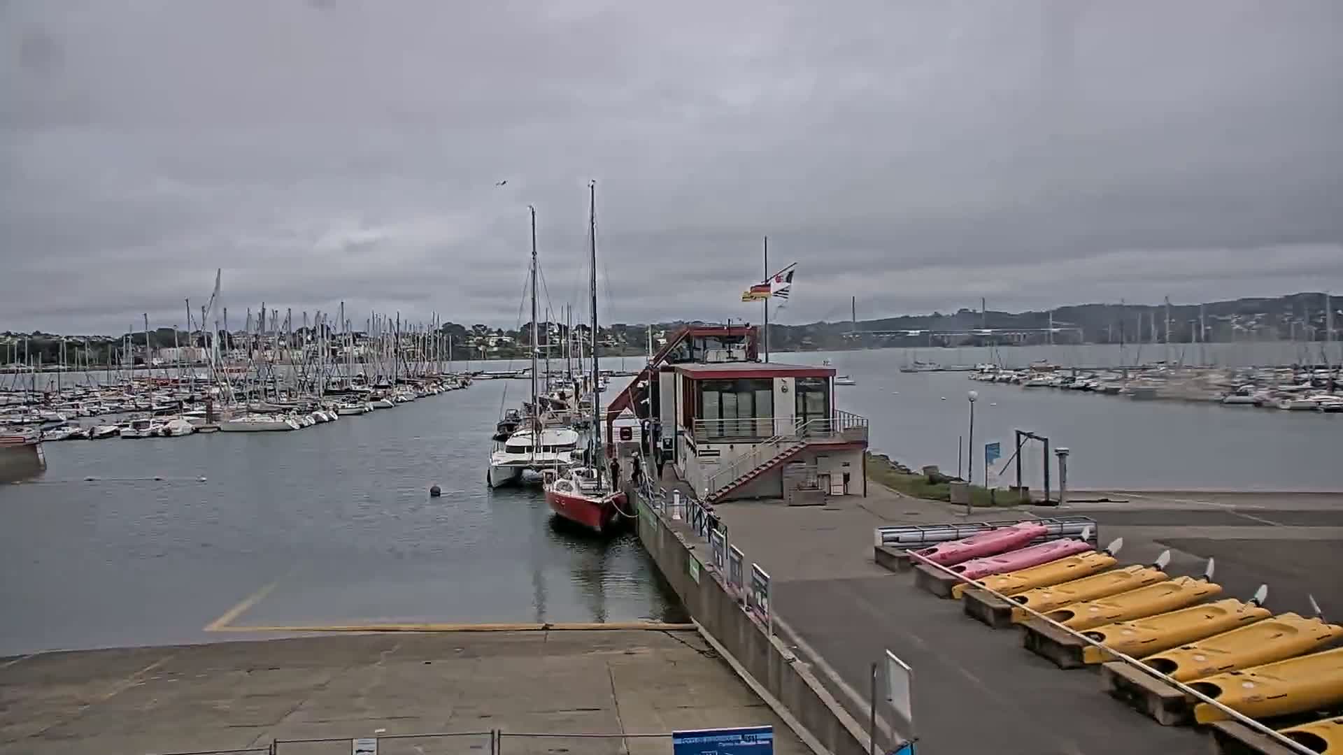 Guipavas, Marina du Moulin Blanc Marina Live Cam - Brest, Finistère, Bretagne, France