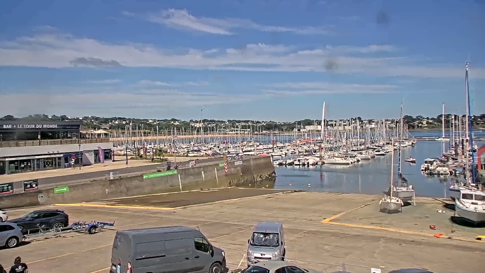 Guipavas, Marina du Moulin Blanc Marina Live Cam - Brest, Finistère, Bretagne, France