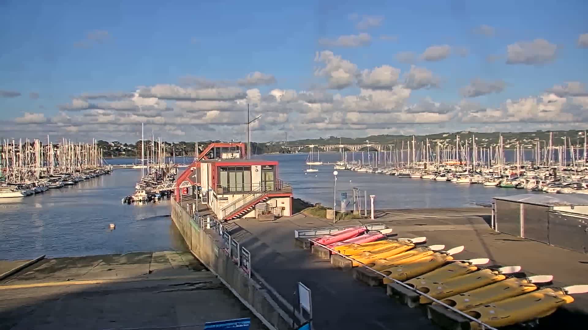 Guipavas, Marina du Moulin Blanc Marina Live Cam - Brest, Finistère, Bretagne, France