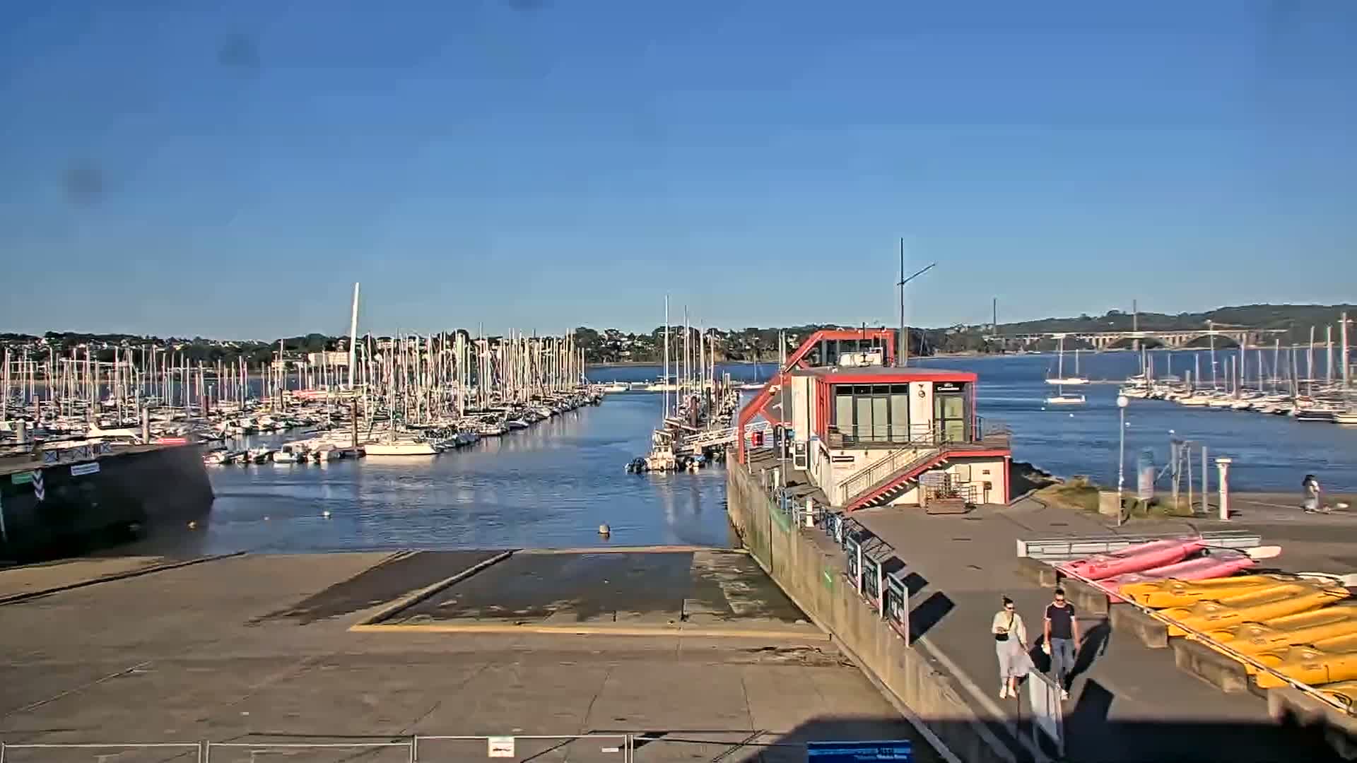 Guipavas, Marina du Moulin Blanc Marina Live Cam - Brest, Finistère, Bretagne, France