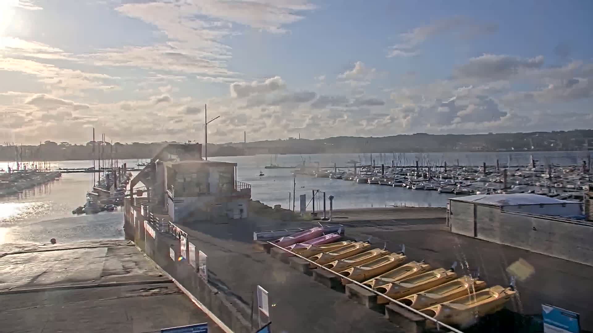 Guipavas, Marina du Moulin Blanc Marina Live Cam - Brest, Finistère, Bretagne, France
