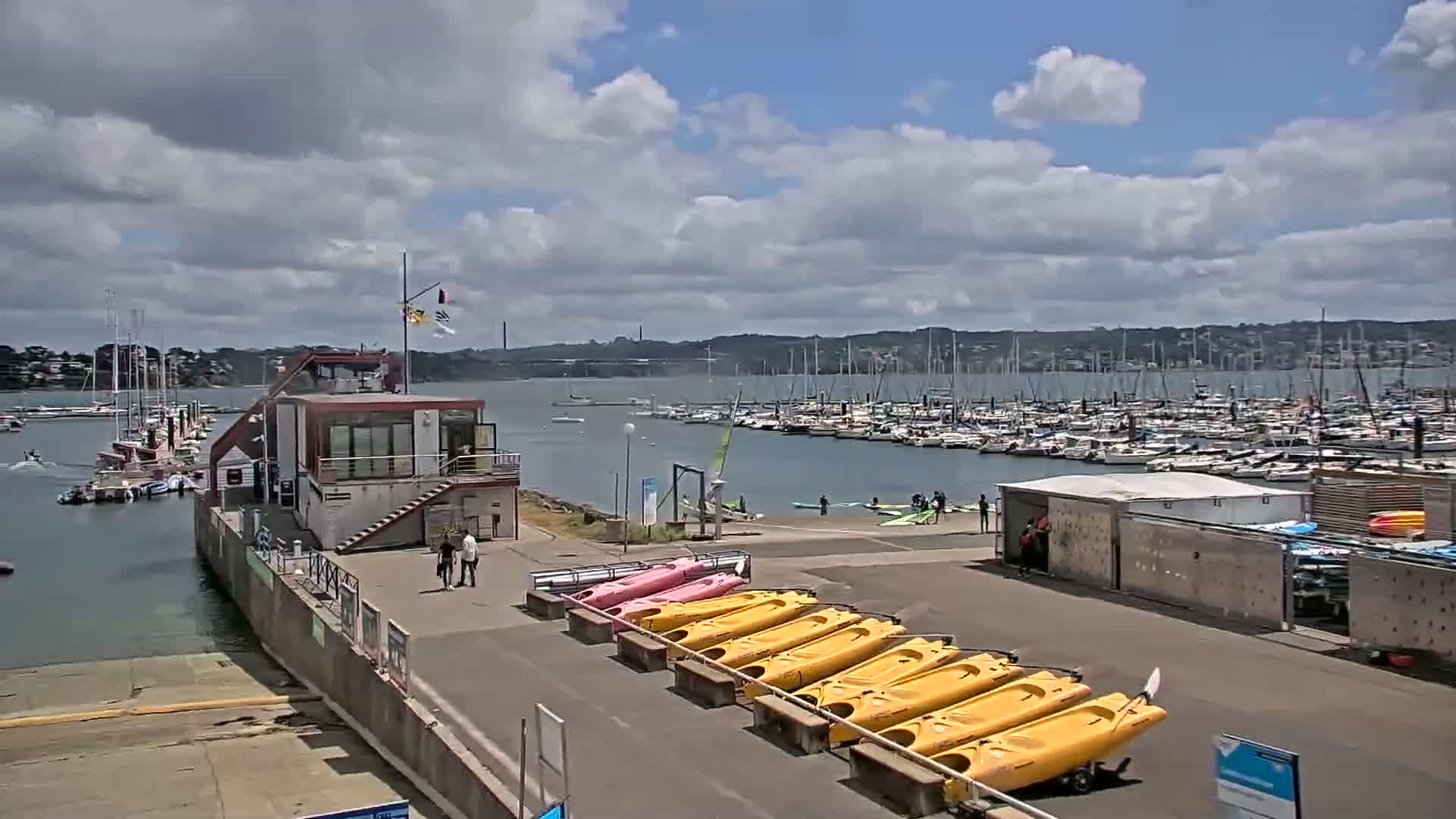 Guipavas, Marina du Moulin Blanc Marina Live Cam - Brest, Finistère, Bretagne, France