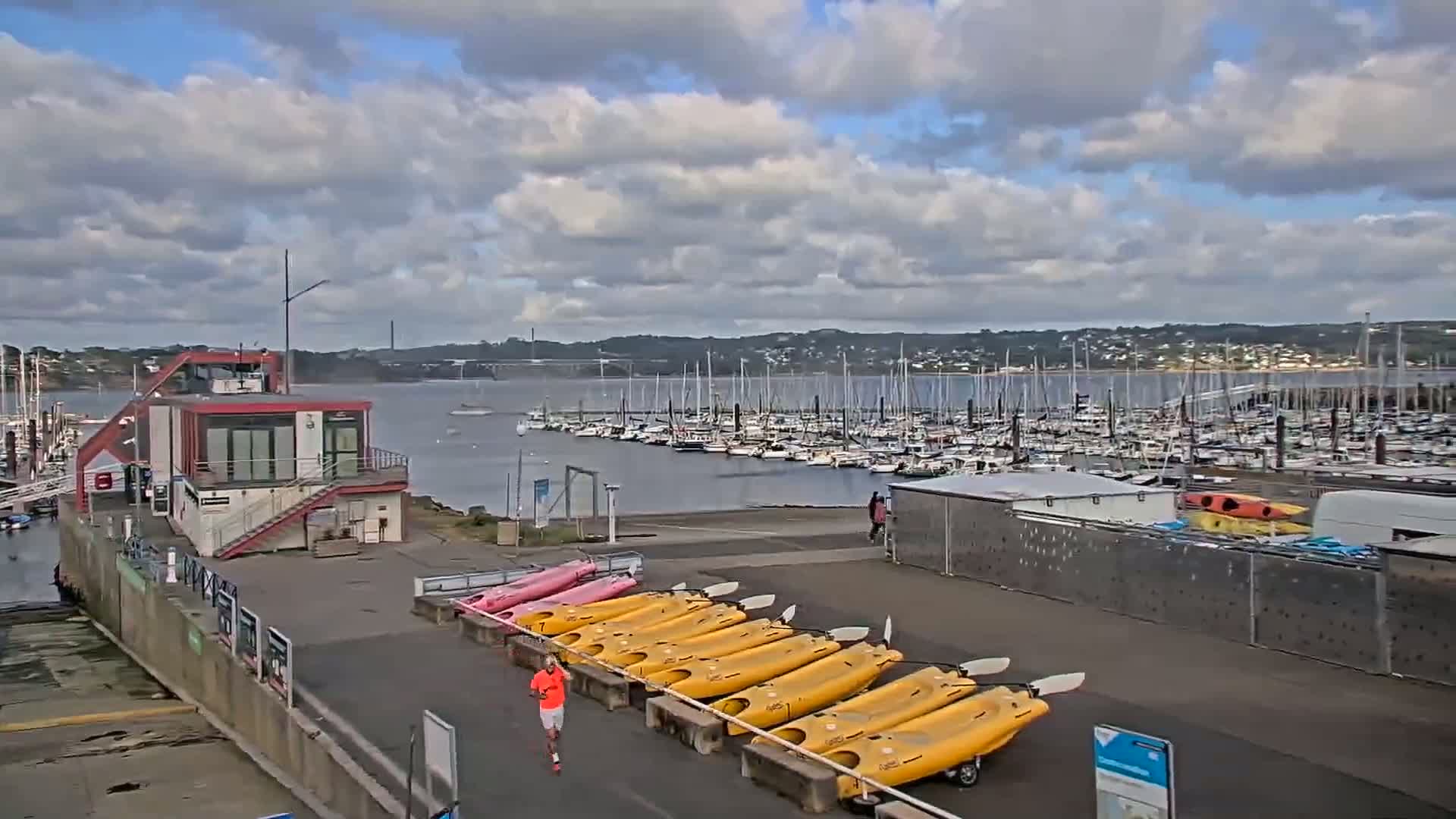 Guipavas, Marina du Moulin Blanc Marina Live Cam - Brest, Finistère, Bretagne, France