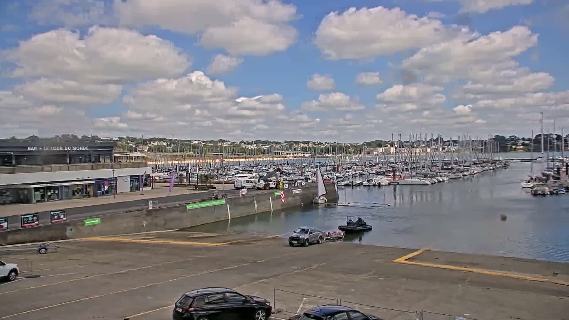 Guipavas, Marina du Moulin Blanc Marina Live Cam - Brest, Finistère, Bretagne, France