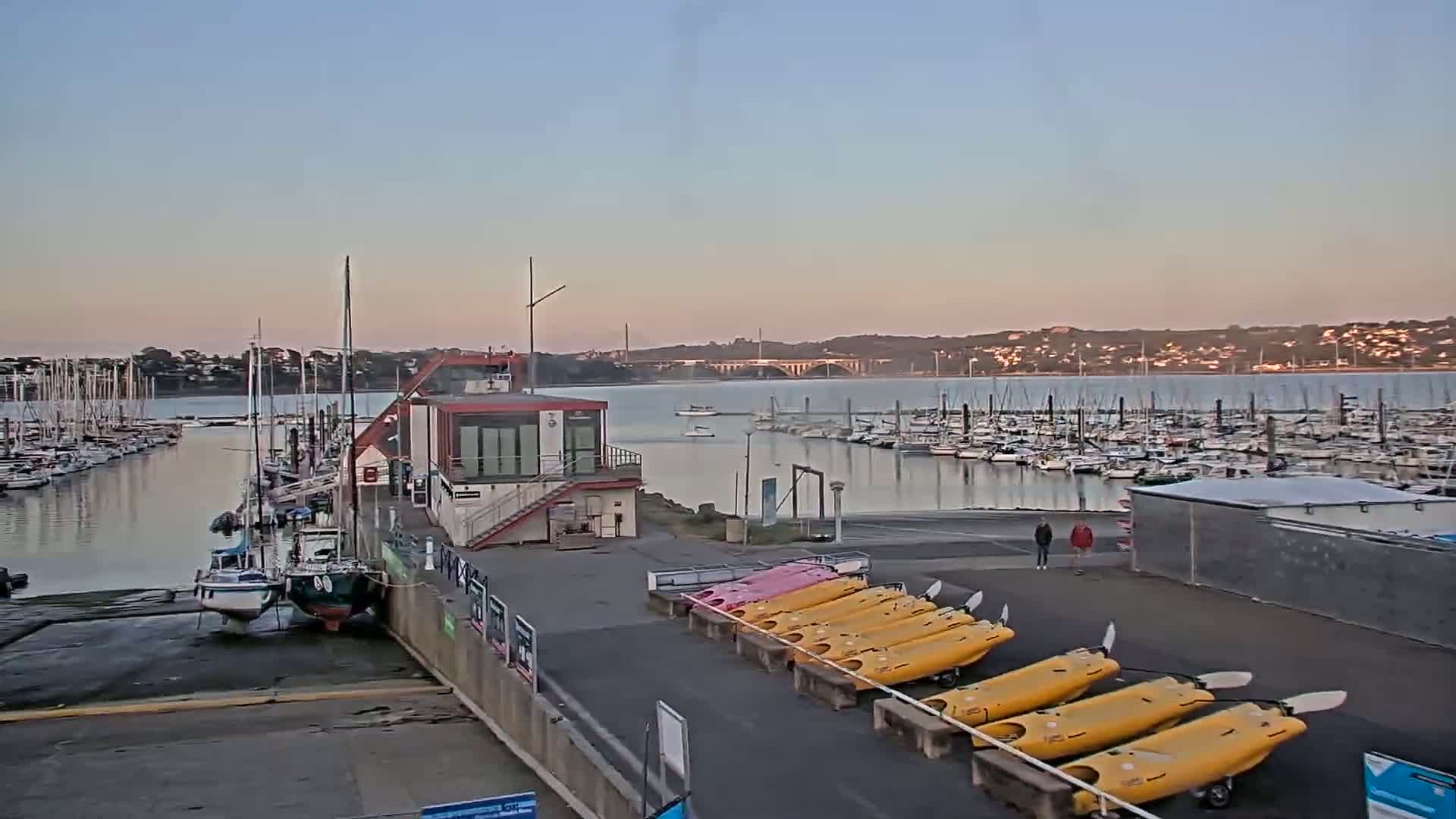 Guipavas, Marina du Moulin Blanc Marina Live Cam - Brest, Finistère, Bretagne, France