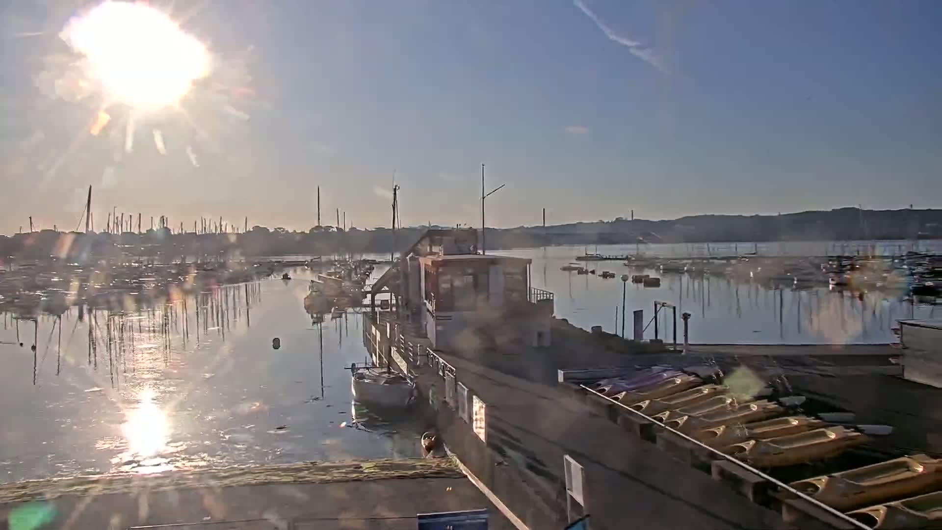 Guipavas, Marina du Moulin Blanc Marina Live Cam - Brest, Finistère, Bretagne, France