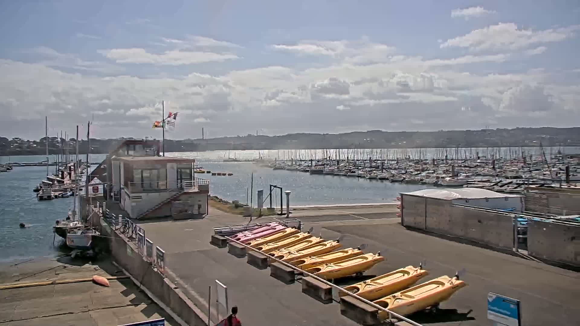 Guipavas, Marina du Moulin Blanc Marina Live Cam - Brest, Finistère, Bretagne, France