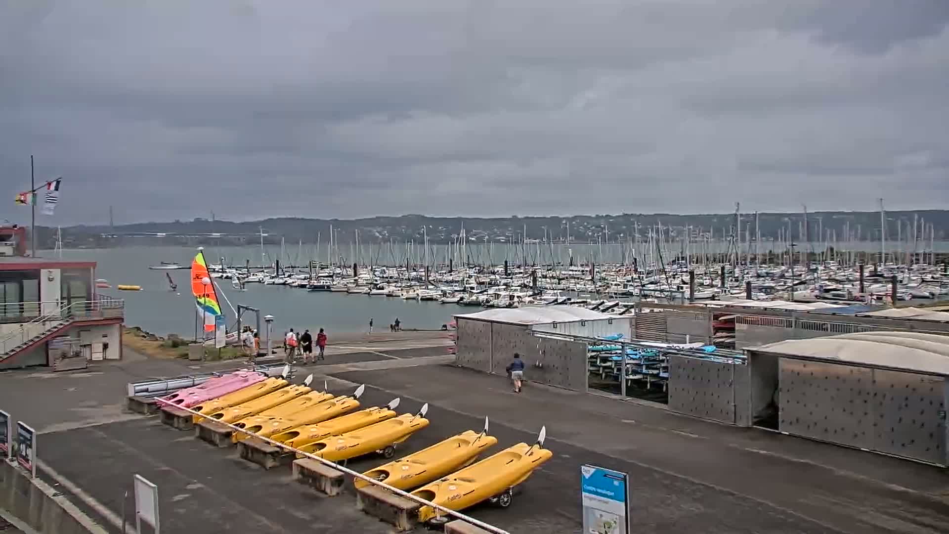 Guipavas, Marina du Moulin Blanc Marina Live Cam - Brest, Finistère, Bretagne, France
