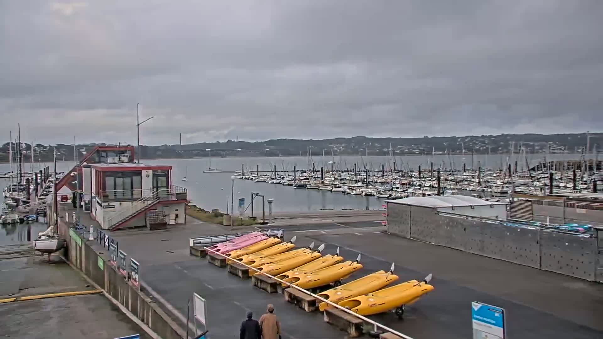 Guipavas, Marina du Moulin Blanc Marina Live Cam - Brest, Finistère, Bretagne, France
